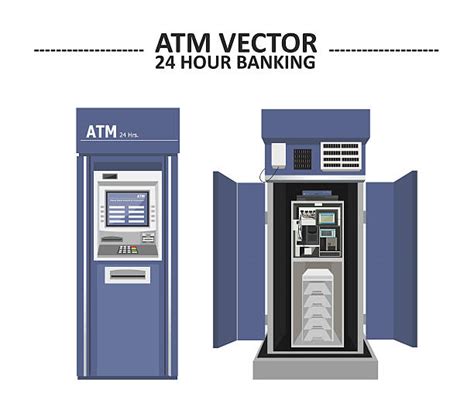 Best Cartoon Of Atm Machine Illustrations Royalty Free Vector Graphics