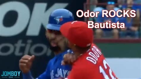 Rougned Odor Punches José Bautista In The Face A Breakdown Youtube