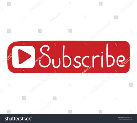 Youtube Subscribe Button Icon Youtube Stock Vector Royalty Free