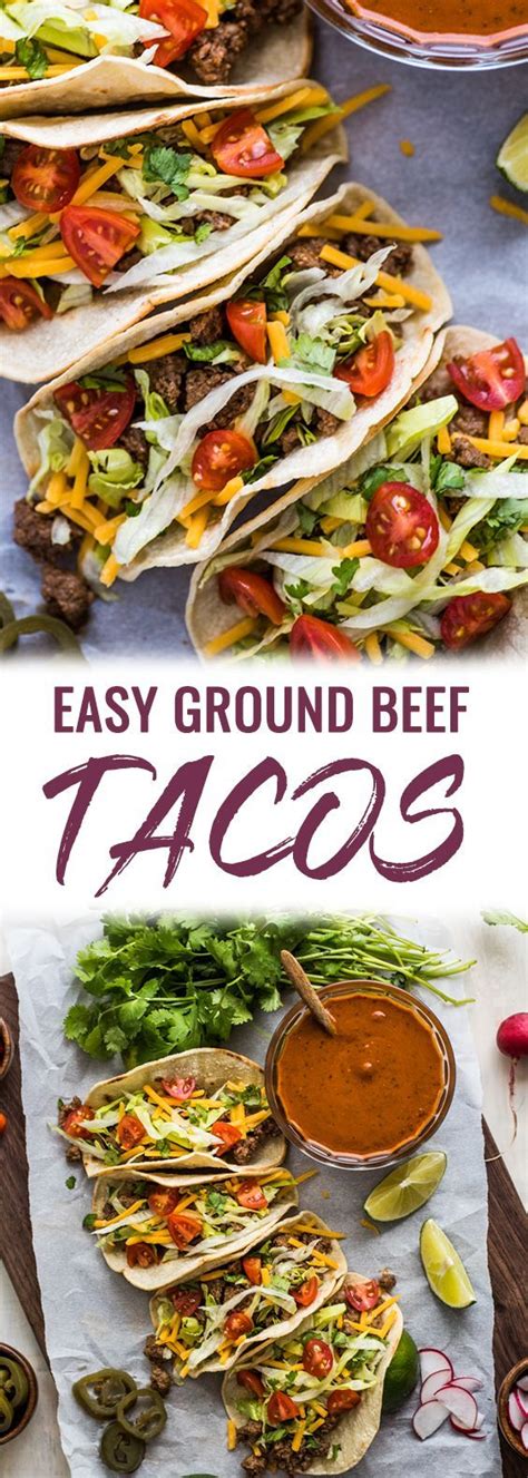 Ground Beef Taco Recipe With Homemade Taco Seasoning Isabel Eats