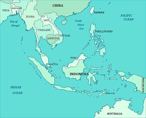 Print This Map Of Southeast Asia