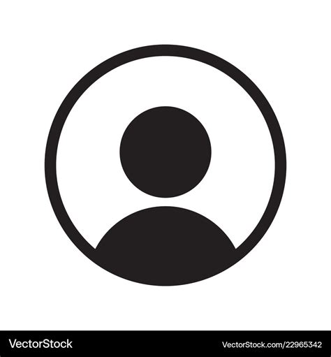 User Member Avatar Face Profile Icon Royalty Free Vector
