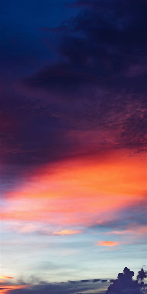 Download Wallpaper 1080x2160 Clouds Sunset Beautiful Sky Honor 7x