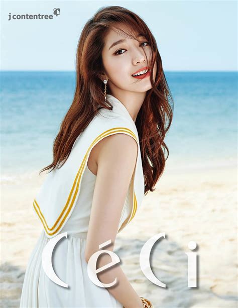 park shin hye is a radiant beach beauty for ceci magazine