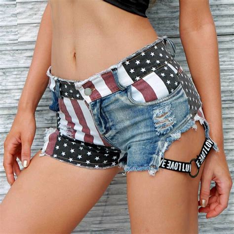 new hot usa flag sexy women slim hip shorts gym fitness shorts summer high waist bluegirls lady