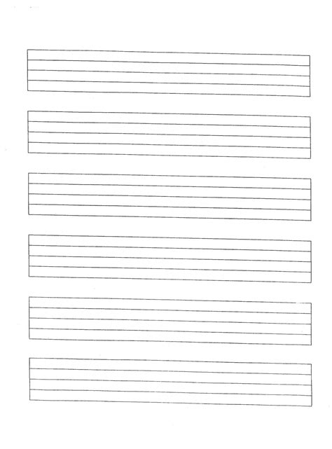 Music manuscript paper with a no logo layout. music manuscript paper free printable | SITES WHERE YOU CAN FIND FREE MANUSCRIPT PAPER TO ...