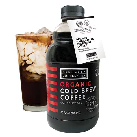 Organic Cold Brew 32oz Peerless Coffee