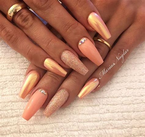 Watercolor painting by humid peach humid peach is the name of the artist whose real name is ksenia kondyleva. peach chrome and glitter nails Nägel (mit Bildern ...