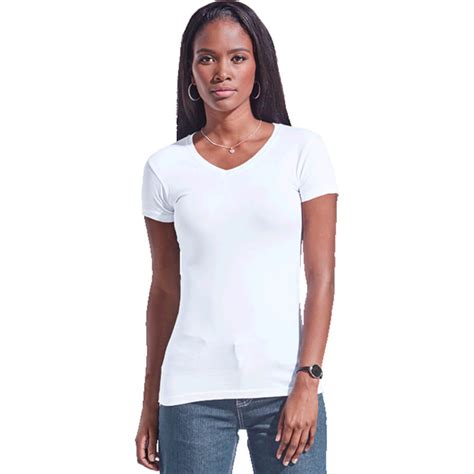 Ladies 170g Slim Fit V Neck T Shirt Brandability