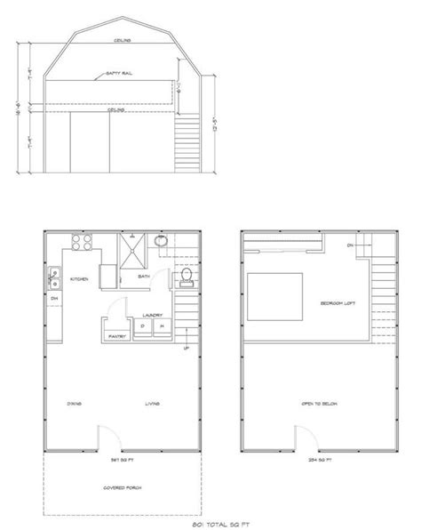 12x32 Deluxe Lofted Barn Cabin Floor Plans Floorplans Click