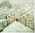 Alfred Sisley. Snow at Louveciennes, 1878. Musee d'Orsay, Paris. French ...