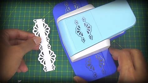 How To Use Border Punches Punch Being Used Paper Crafts