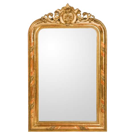 Large Antique French Gold Gilt Mirror At 1stdibs French Gold Mirror Antique Gold Mirror