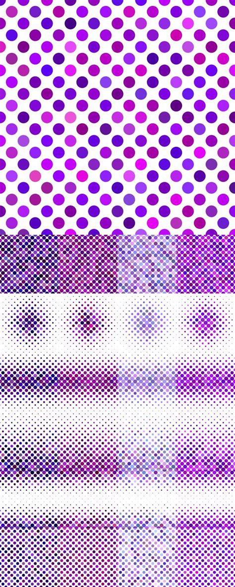 24 Purple Dot Patterns Ai Eps  5000x5000 25270 Backgrounds