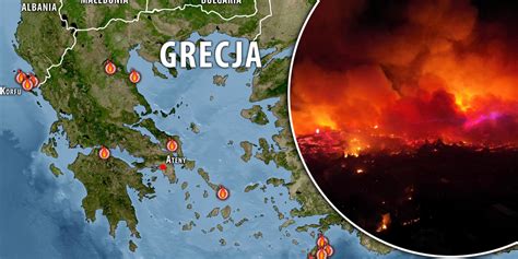 Pożary w Grecji MAPA Co z wycieczkami Co robią biura podróży