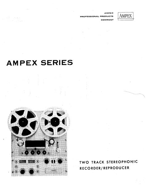 Ampex 354 Manual Pdf Download Manualslib