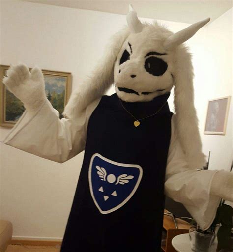 asriel dreemurr partial fursuit with robe [cosplay] undertale amino