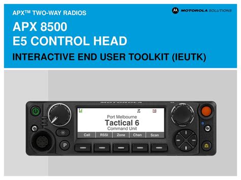 Motorola Apx 8000xe Manual