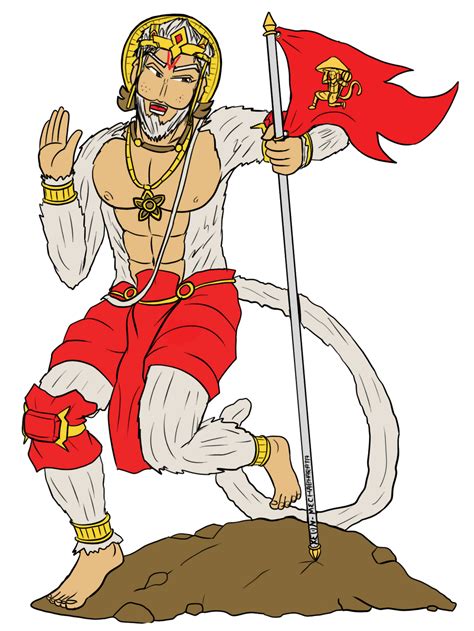 The Red Hanuman Flag By Vachalenxeon On Deviantart