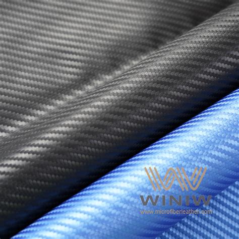 Carbon Fiber Look Vinyl Automotive Upholstery Leather Fabric Winiw