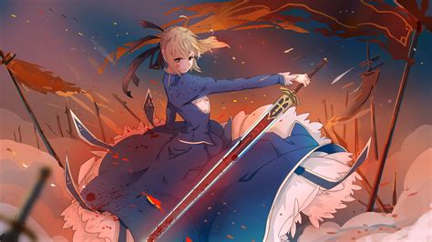 Download Saber Fate Series Anime Fatestay Night 4k Ultra Hd