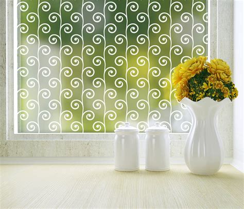Sprouts Patterned Privacy Window Film Modern Window Film