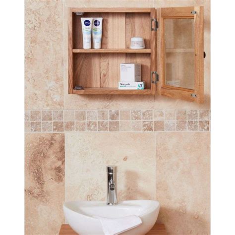Mobel Solid Oak Bathroom Wall Cabinet Best Price Online