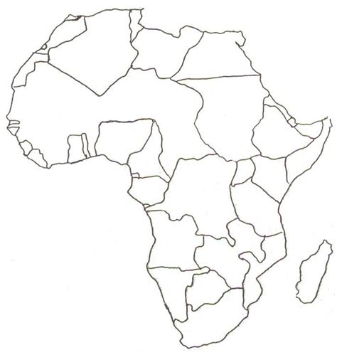 Mapa De Africa En Blanco Fogueira Molhada