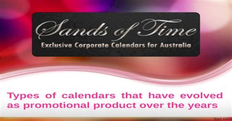 Types Of Calendars That Have Evolved As Promotional Product Over The