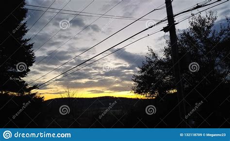 Colorful Autumn Sunset Over Country Hills Stock Image Image Of 2o18