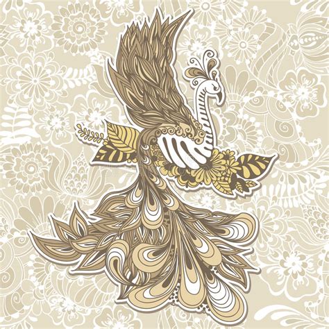 Bird Phoenix Mehndi Stock Illustrations 17 Bird Phoenix Mehndi Stock