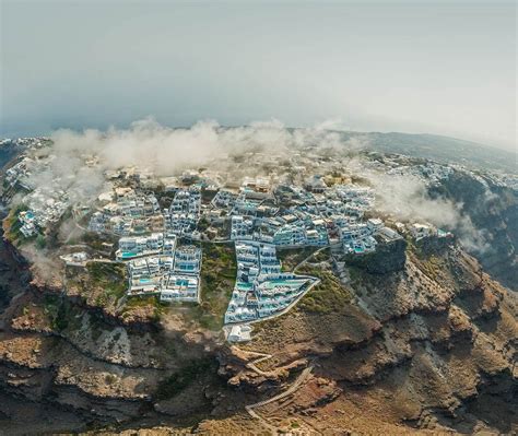 Santorini Aerial Bing Wallpaper Download