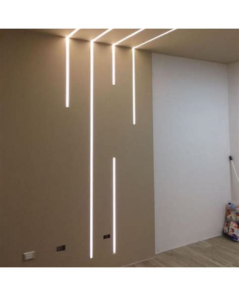 Black Recessed Channels For Led Strip Lighting With Anti Glare Design