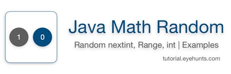 Math Random Java Random Nextint Range Int Examples Eyehunts