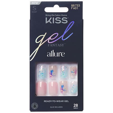 Kiss Gel Fantasy Allure Fake Nails Variation Walgreens