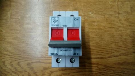 Proteus 100 Amp Main Switch Disconnector 100a Double Pole Isolator