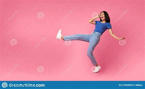 Pink Studio Background Stock Photo 18411276