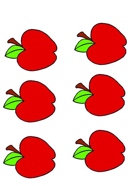 Apple Shaped Template Clipart Best