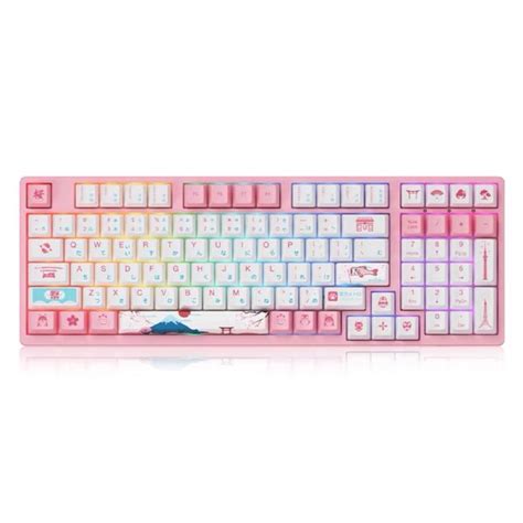 Akko Keyboard Mechanical Sakura Akko 3098 Shopee Thailand