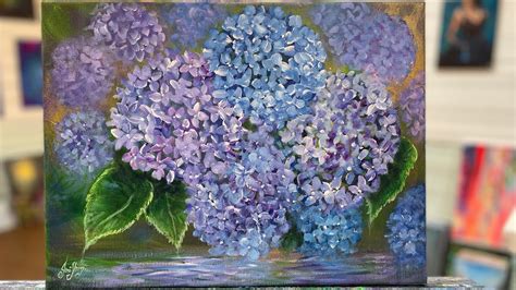 How To Paint Hydrangeas Step By Step Painting Tutorial Acrylic YouTube