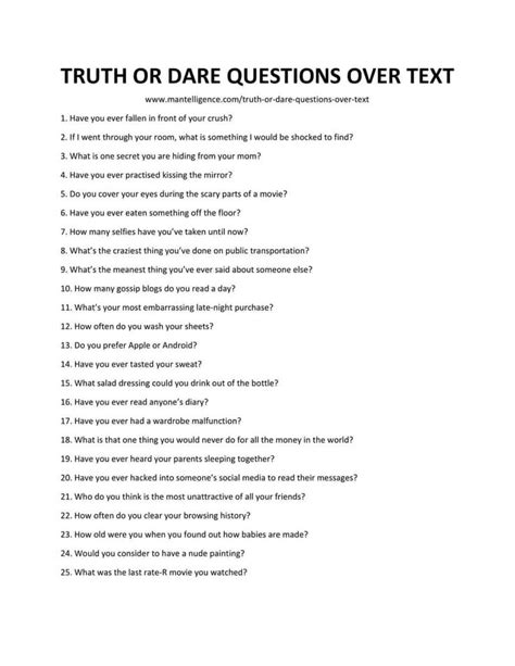 38 Best Truth Or Dare Questions Over Text The Only List You Need Truth Or Dare Questions