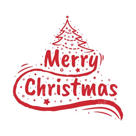 Merry Christmas Fancy Hand Drawn Text Design Merry Christmas