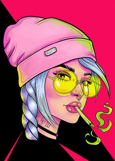 Neon Ride Poster By Meowgress Displate Pop Art Pop Art Girl Pop