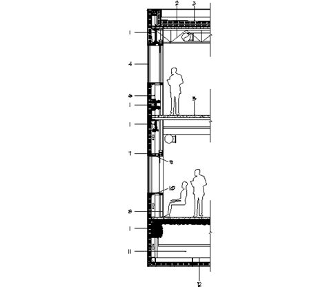 Wall Section Detail Dwg File Cadbull