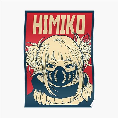 Cute Himiko Toga Red Himiko Poster For Sale By Titan Anime Redbubble