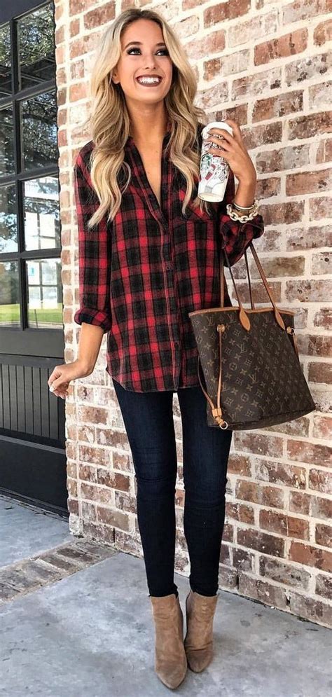 10 Cozy Winter Outfits To Copy Asap Fashion Flannel Outfits Casual