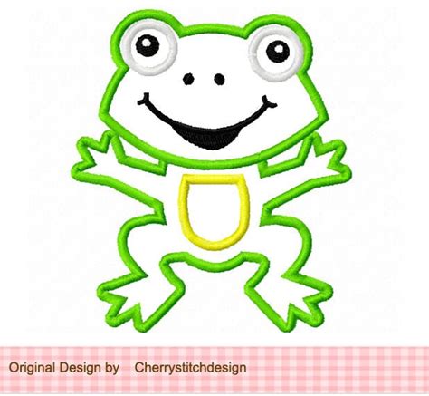 Embroidery Design Frog Machine Embroidery Applique Etsy Australia