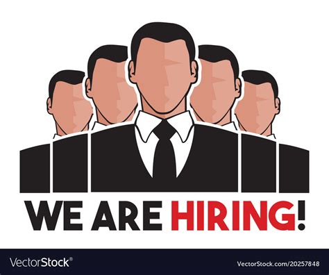 We Are Hiring Concept Royalty Free Vector Image