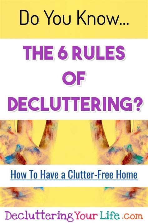 6 Simple Rules Of Decluttering Your Life To Live A Clutter Free Life