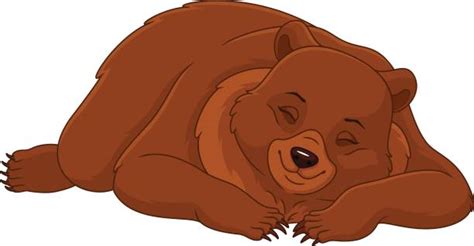 Sleeping Bear Clip Art Illustrations Royalty Free Vector Graphics